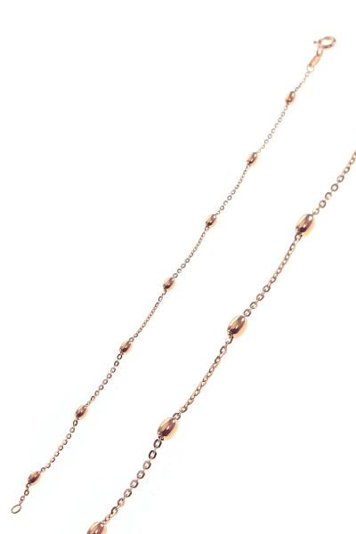 Gümüş italyan mekik toplu zincirli bileklik SGTL8626