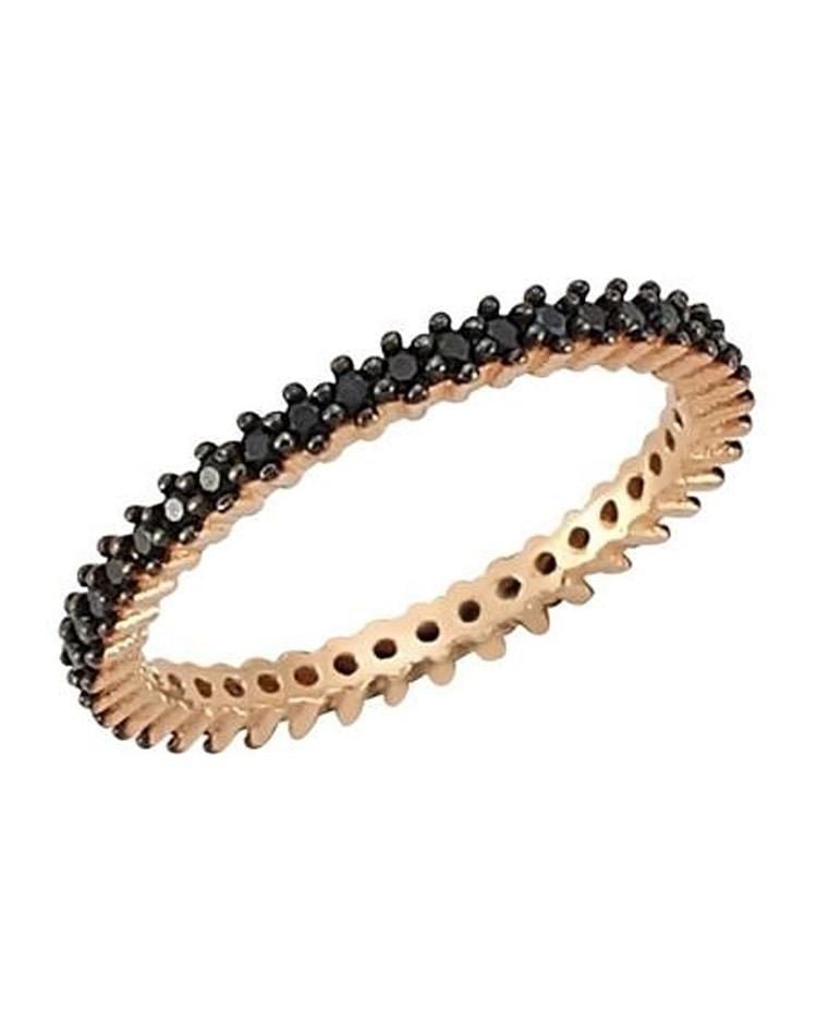 Rose Onix Taşlı tamtur Alyans yüzük SGTL3322