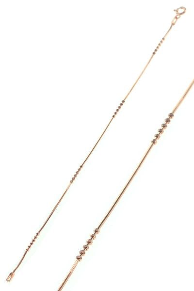 Gümüş yılan modeli top top bileklik SGTL8630