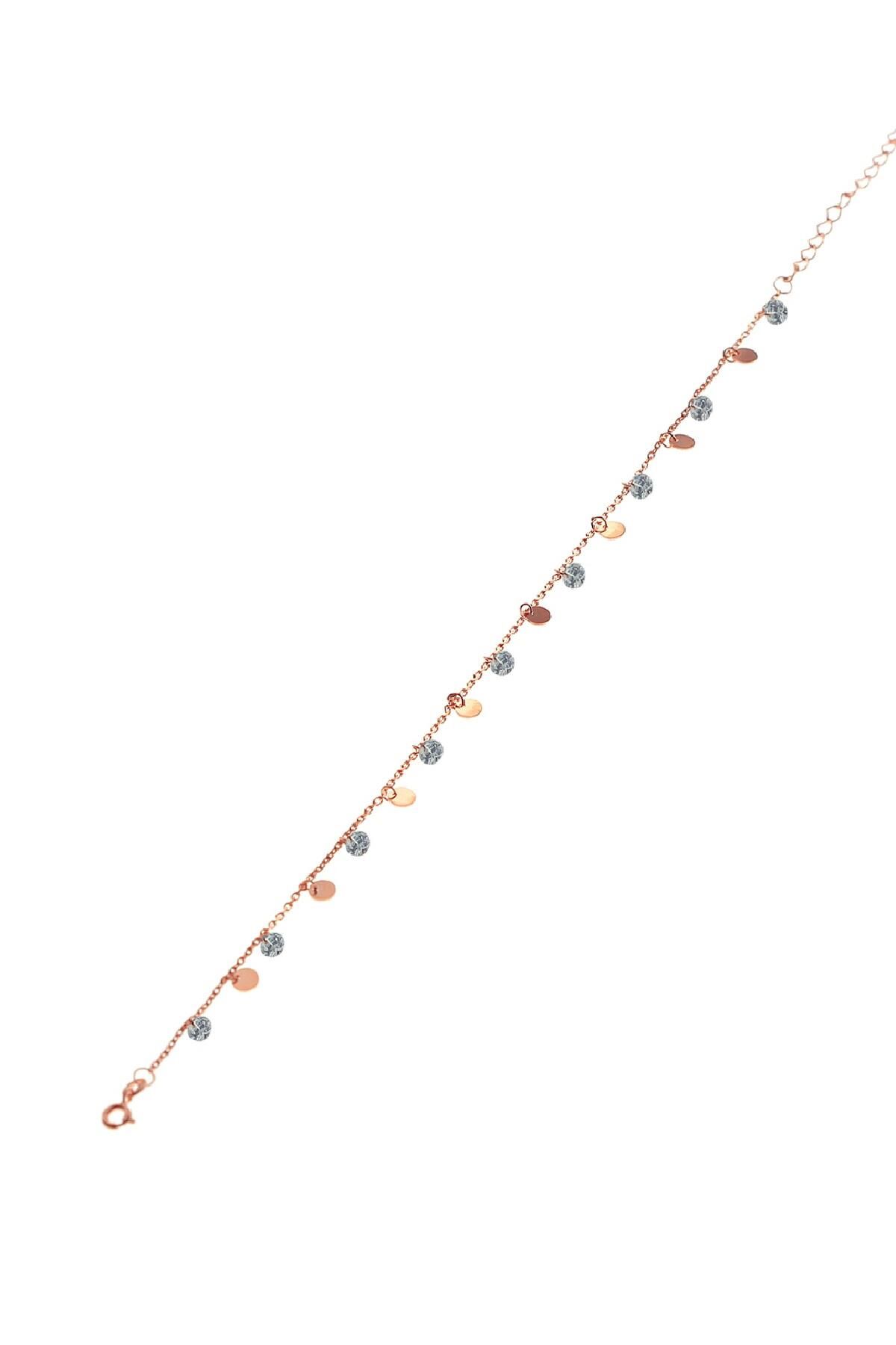 Gümüş pullu ve zirkon taşlı halhal SGTL8633