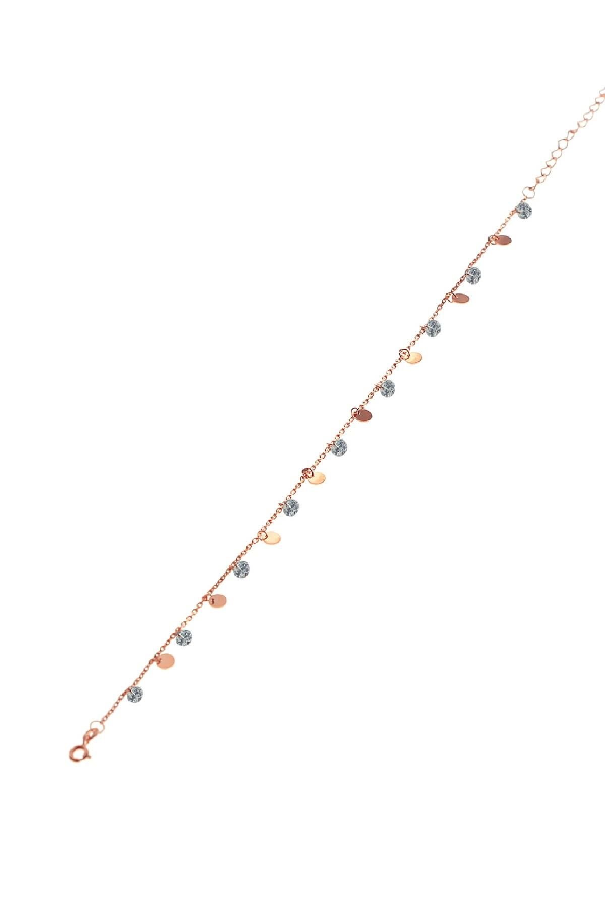 Gümüş pullu ve zirkon taşlı halhal SGTL8633