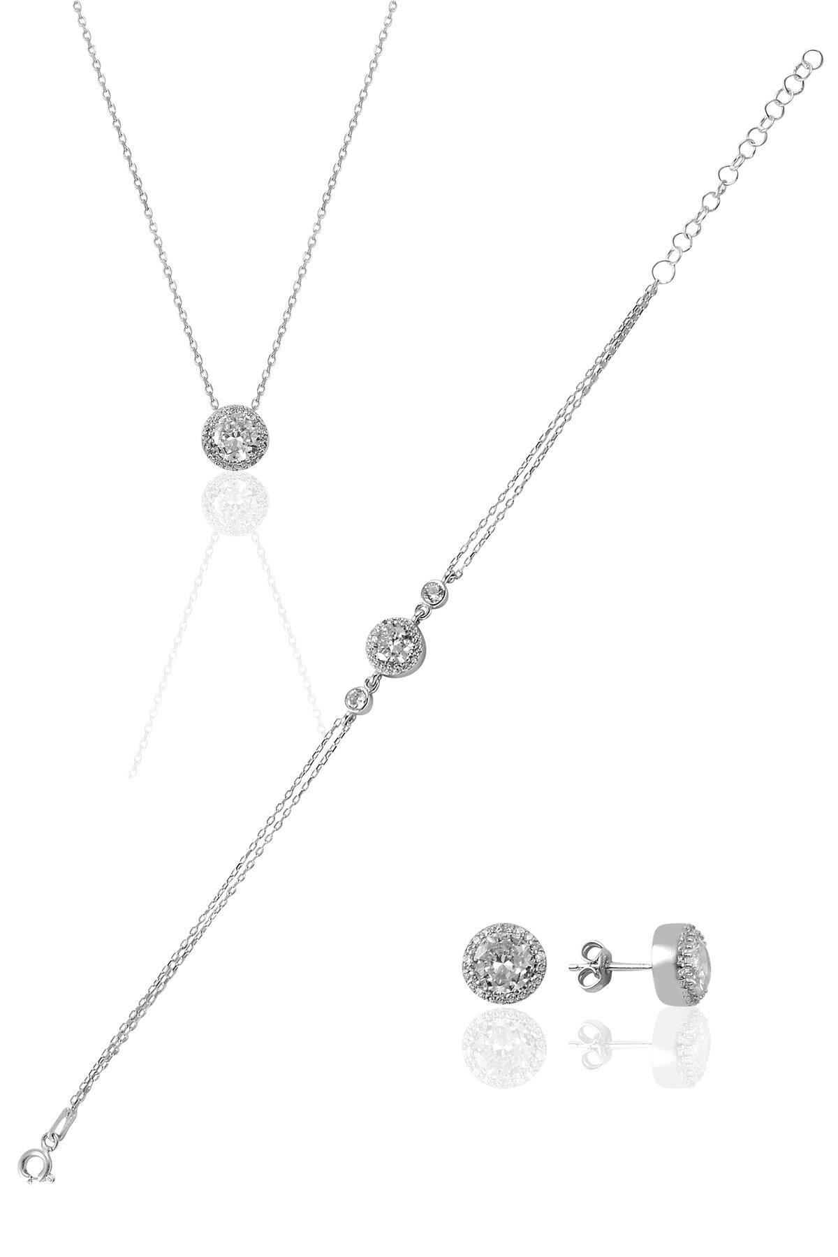 Gümüş elmas montürlü set SGTL8768