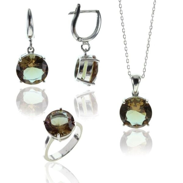 zultanit (renk değiştiren taşlar) takı seti SGTL8047