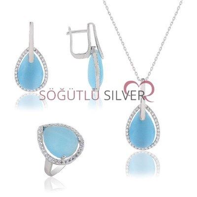 kedi gözlü üçlü set SGTL3590