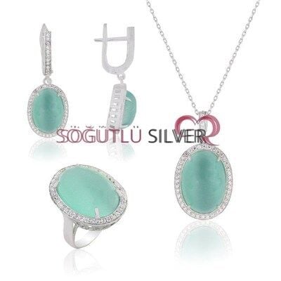 kedi gözlü üçlü set SGTL3590