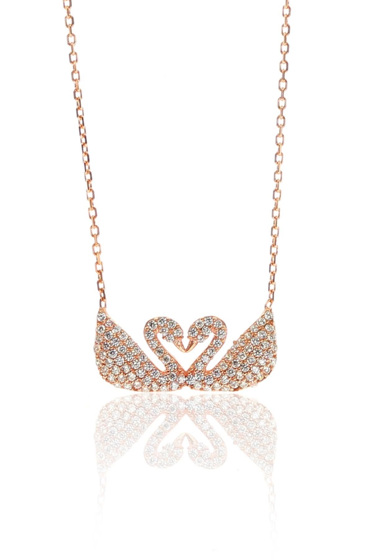 Gümüş kuğu kolye SGTL9293