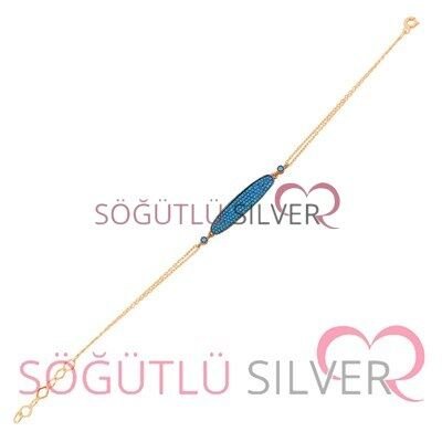 nano turkuaz taşlı bileklik SGTL2920