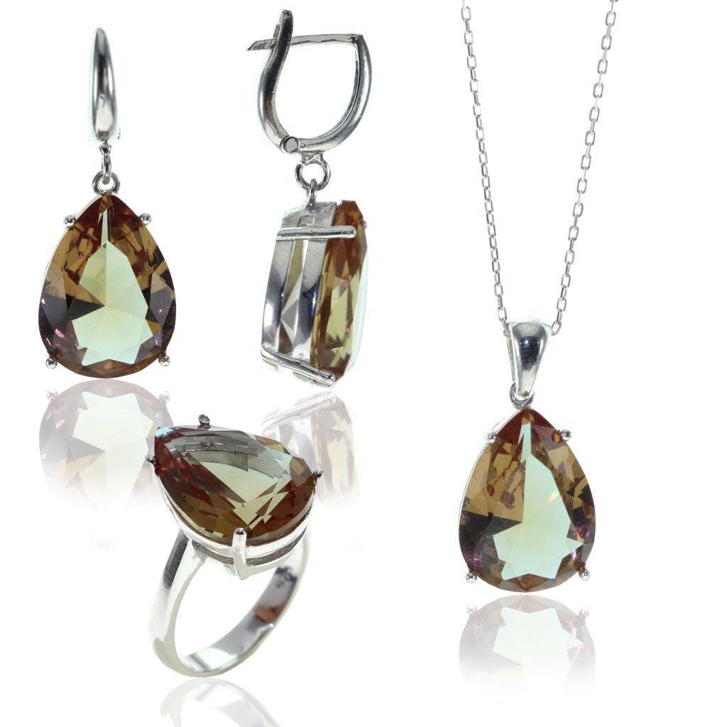 zultanit (renk değiştiren taşlar) üçlü set SGTL8054