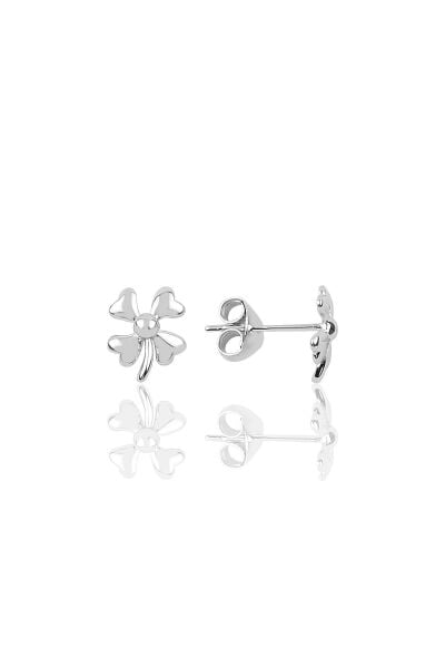 Gümüş dört yapraklı yonca modeli küpe SGTL9976