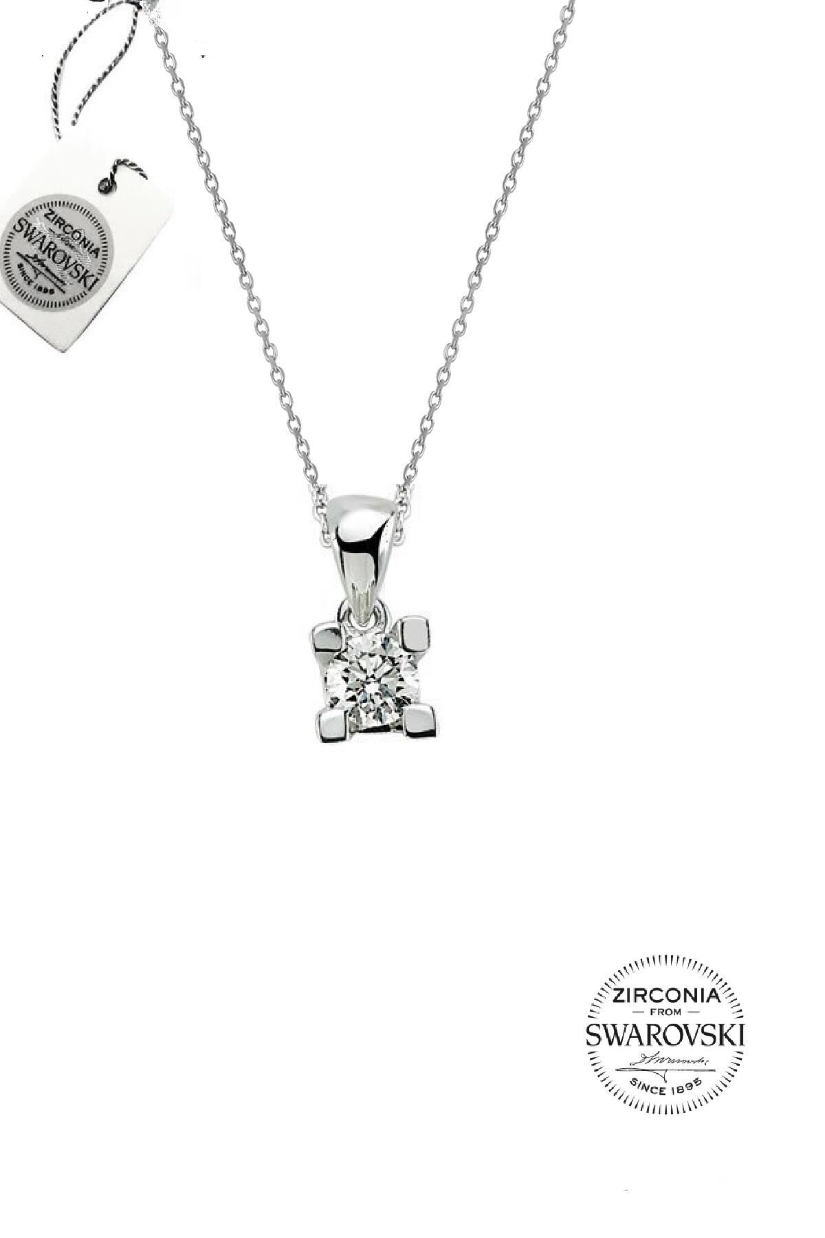 Swarovski Tek Taş Kolye SGTL20501