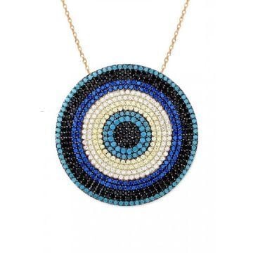 firuze nano taşlı güneşin kolyesi SGTL2478