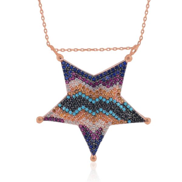 buyuk boy taşlı star kolye SGTL3277