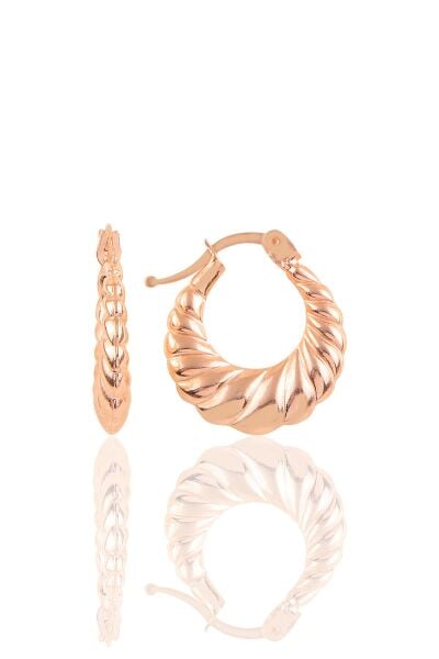 Gümüş rose gümüş şarnel küpe SGTL10703ROSE