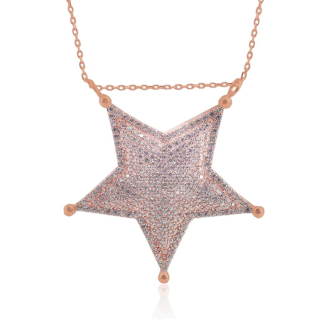 buyuk boy taşlı star kolye SGTL3276
