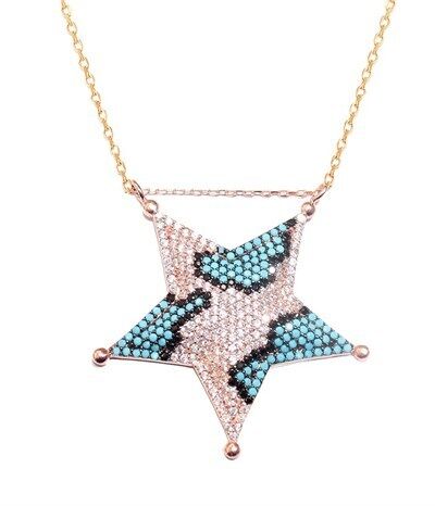 buyuk boy taşlı star kolye kolye4700