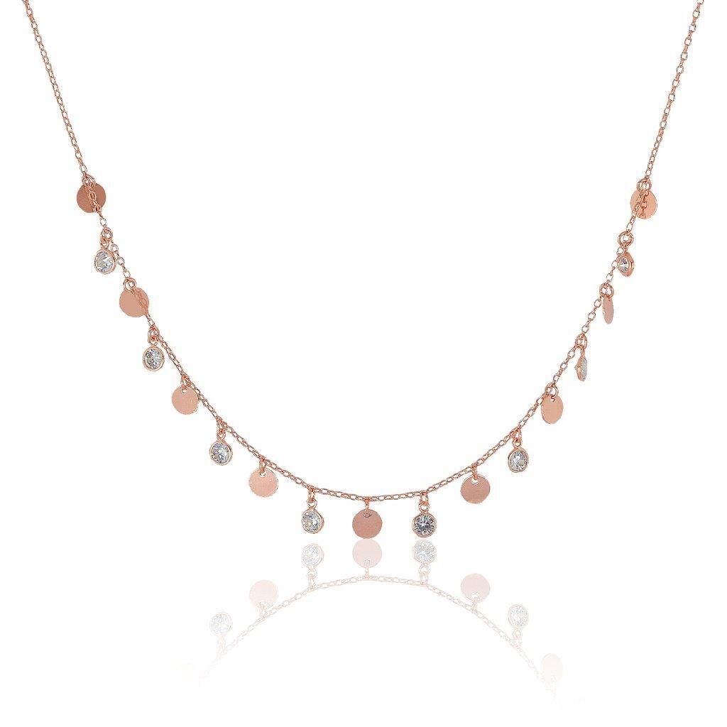 pullu ve zirkon taşlı kolye SGTL5425