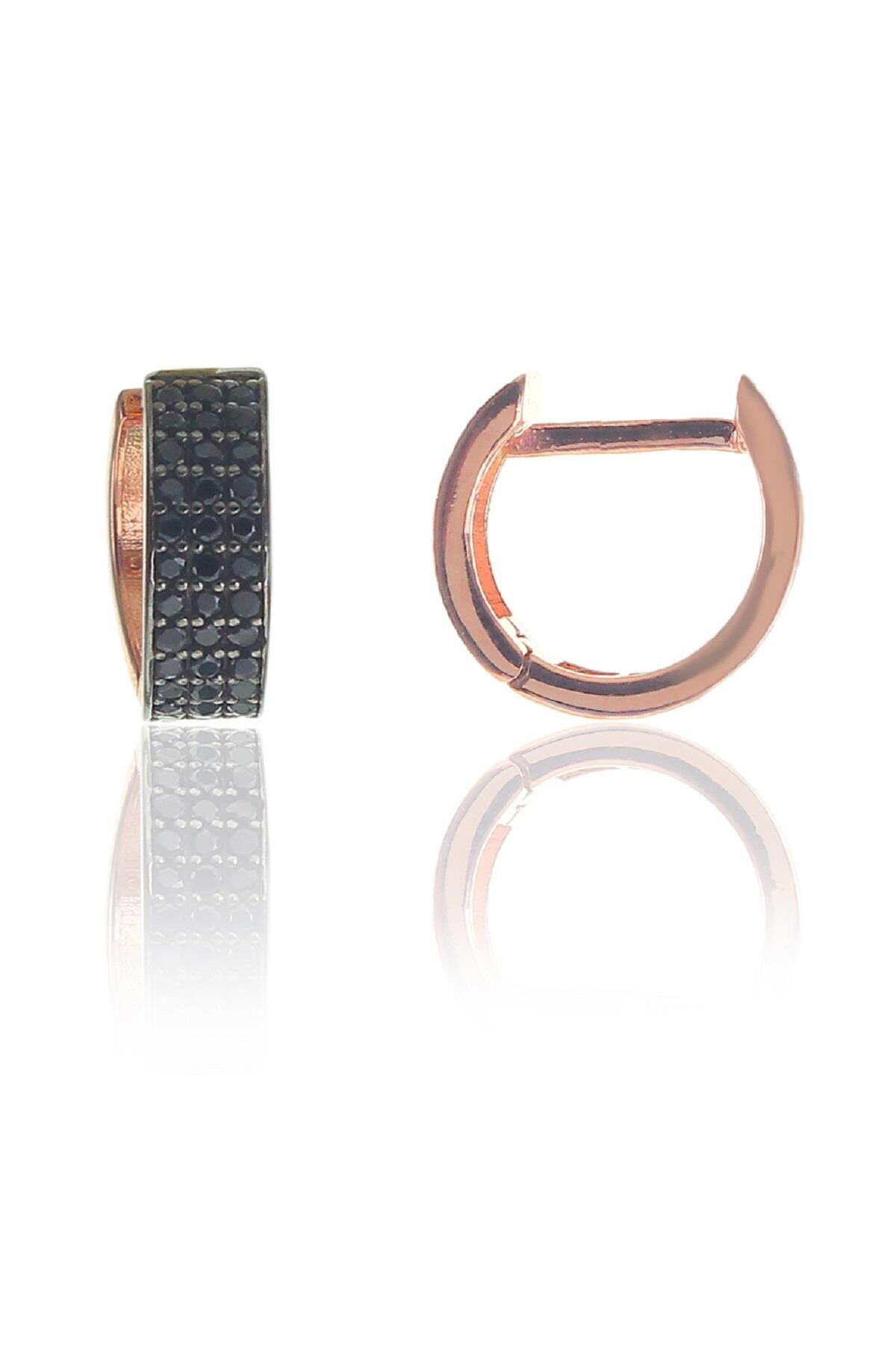 Gümüş onix taşlı tamtur halka küpe SGTL8661