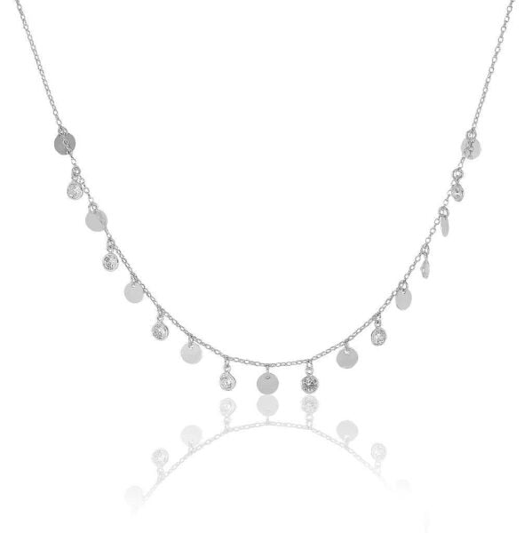 pullu ve zirkon taşlı kolye SGTL5426