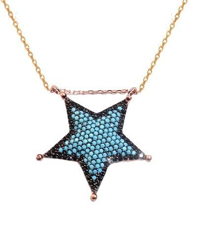 taşlı star kolye kolye4696