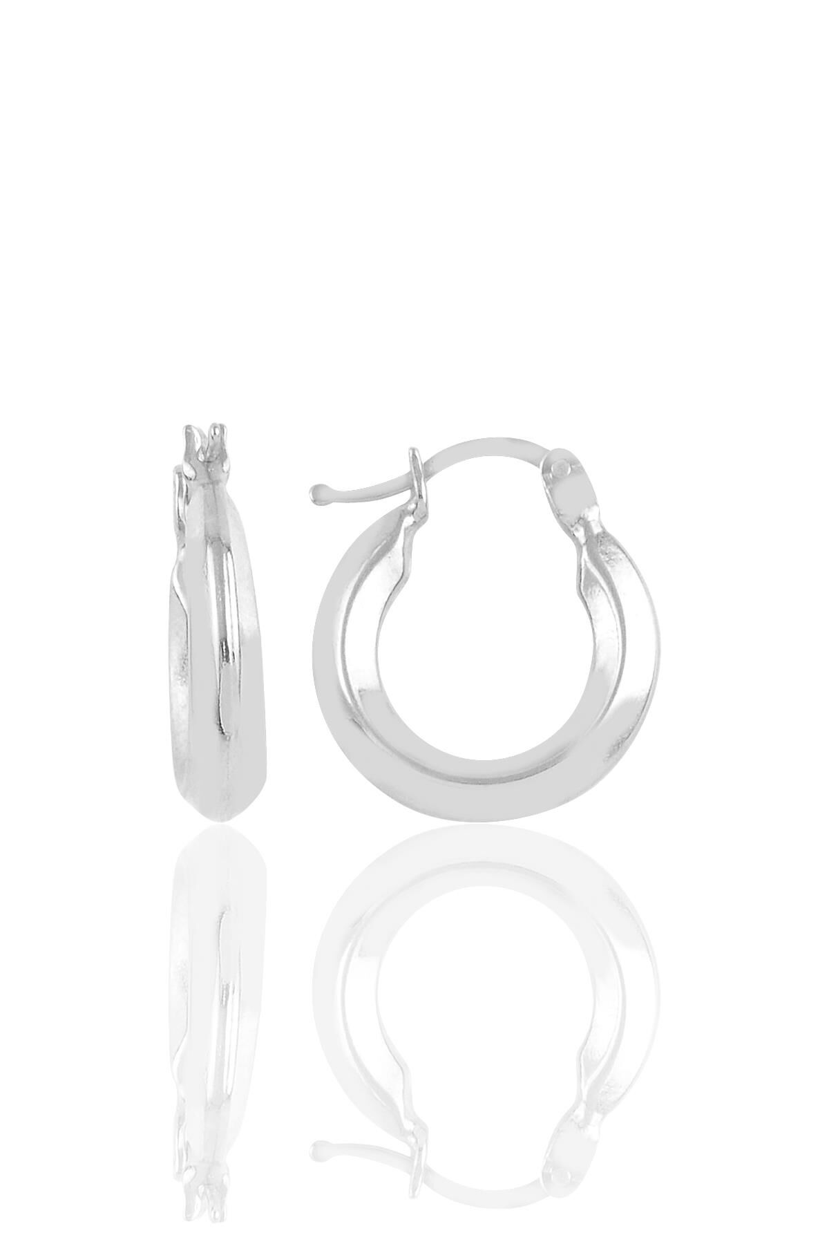 Gümüş rodaj gümüş şarnel halka küpe SGTL10706RODAJ