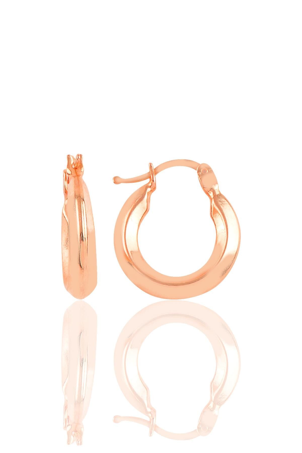 Gümüş rose gümüş şarnel halka küpe SGTL10706ROSE