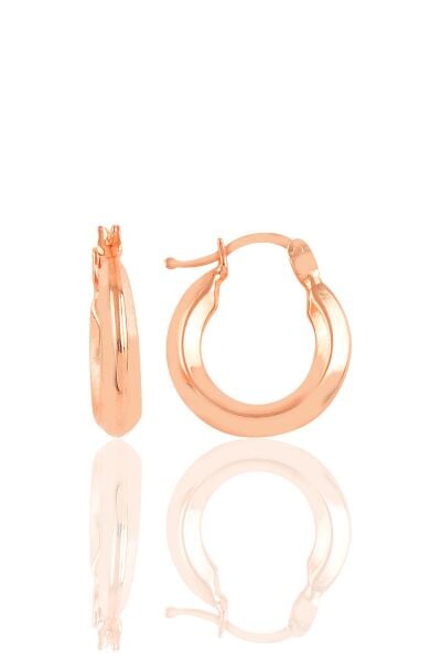 Gümüş rose gümüş şarnel halka küpe SGTL10706ROSE