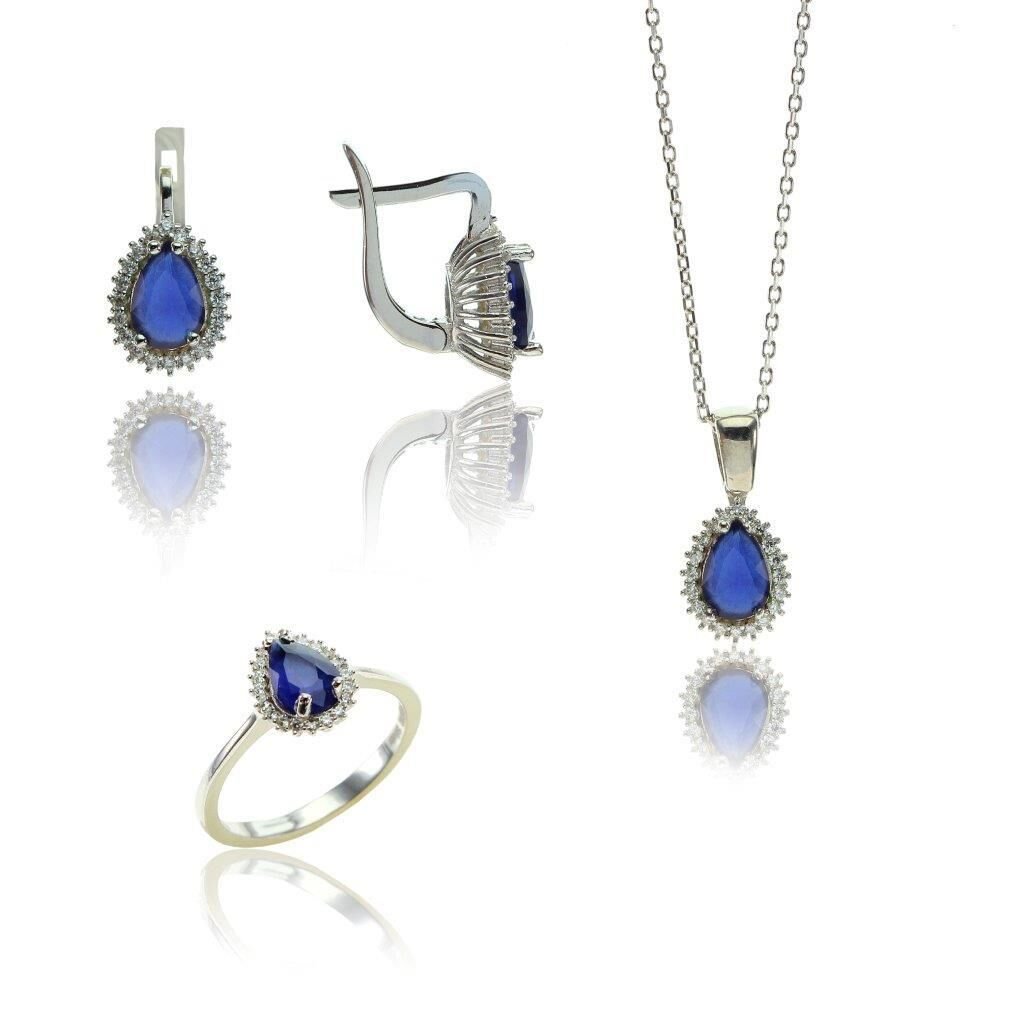 Pırlanta modeli damla üçlü set SGTL7901