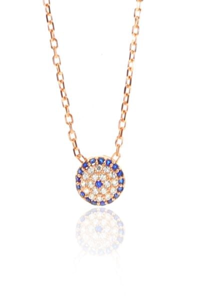 Gümüş nazar boncuklu kolye SGTL9325