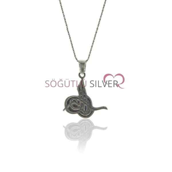 Osmanlı Tugtalı Gümüş Kolye SGTL6642
