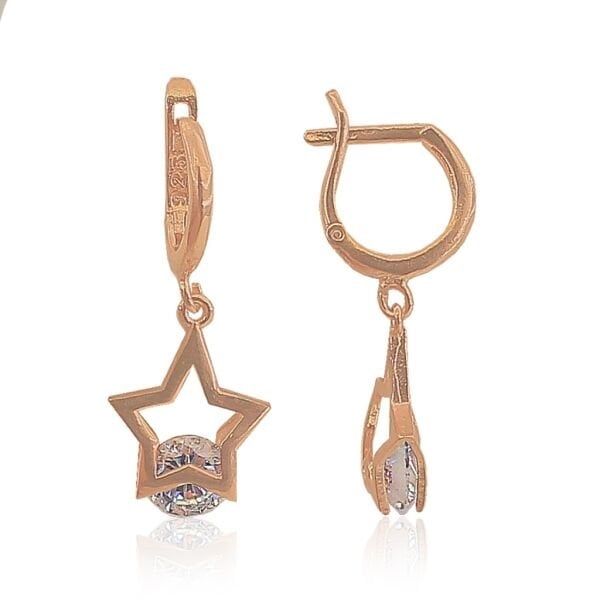 zirkon taşlı yıldız küpe SGTL2954