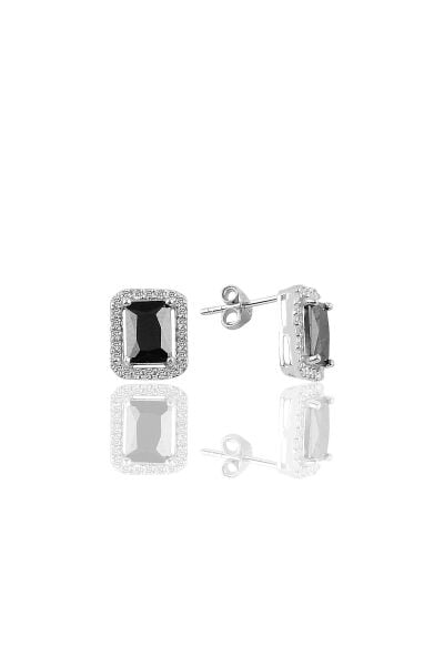 Gümüş rodyumlu onix  baget taşlı üçlü set SGTL10733SYH