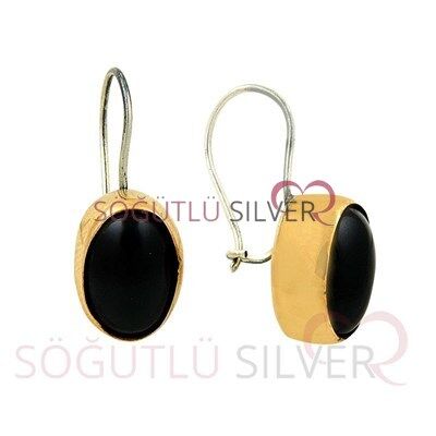 siyah taşlı otantik üçlüset set8410