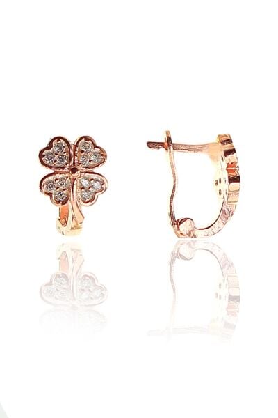 Gümüş yonca modeli j küpe SGTL9359