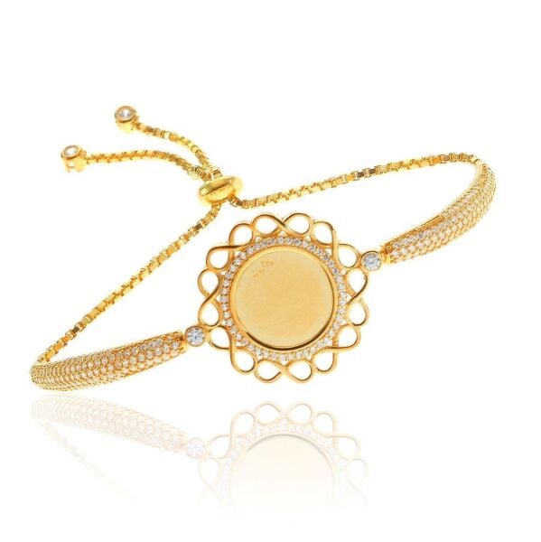 Zirkon Taşlı İsim Yazılabilir Bileklik SGTL6655