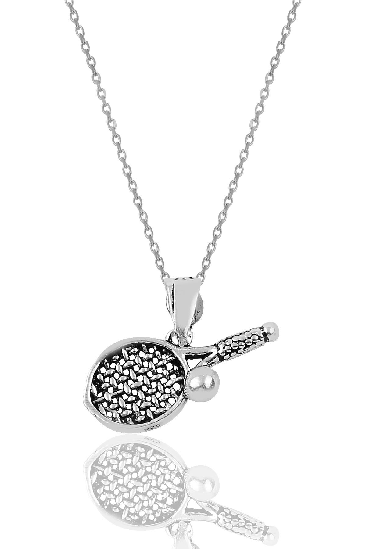 Gümüş oksitli raket modeli kolye SGTL10012