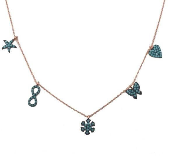 nano turkuaz taşlı şans kolyesi SGTL2458