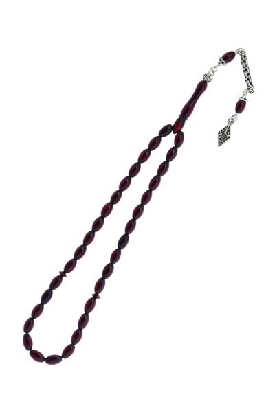 Toz Kehribar Tesbih SGTL10721BORDO