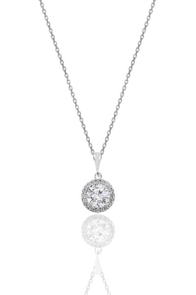 Gümüş zirkon taşlı yuvarlak pırlanta montürlü gümüş üçlü set SGTL10724RODAJ