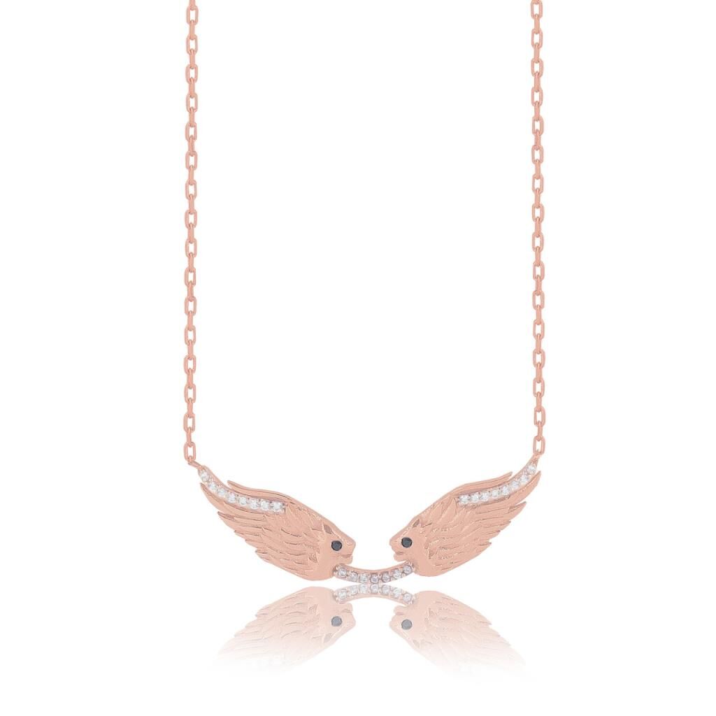 çift başlı aslan kolye SGTL3641