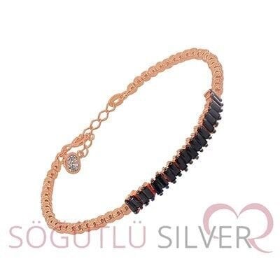 baget siyah taşlı toplu bilezik SGTL3316
