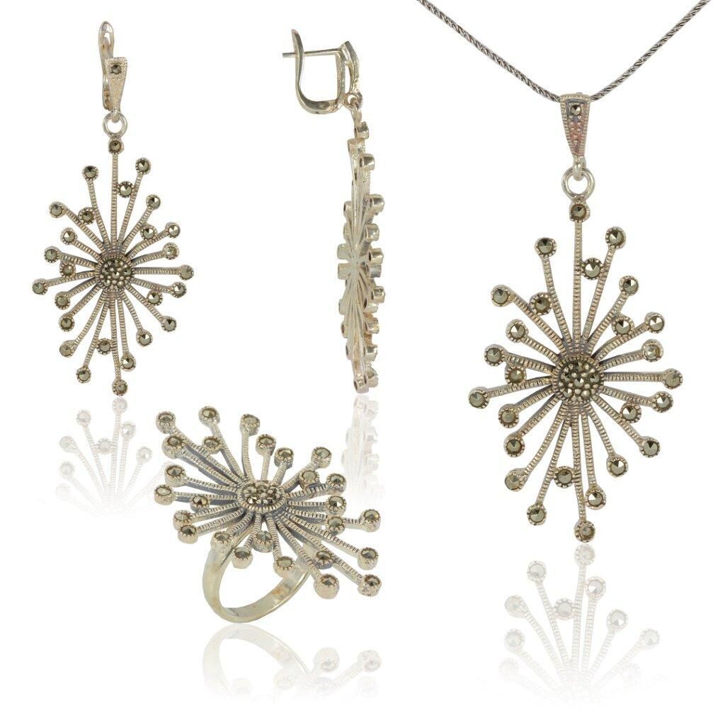 markazit taşlı üçlü set SGTL4631