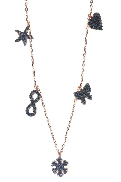 Gümüş onix taşlı şans kolyesi SGTL8739