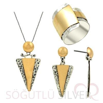 otantik el işi dövme üçlü set set8378