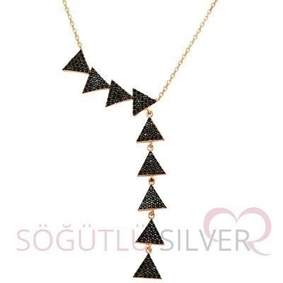 Onix taşlı tasarım kolye kolye5130