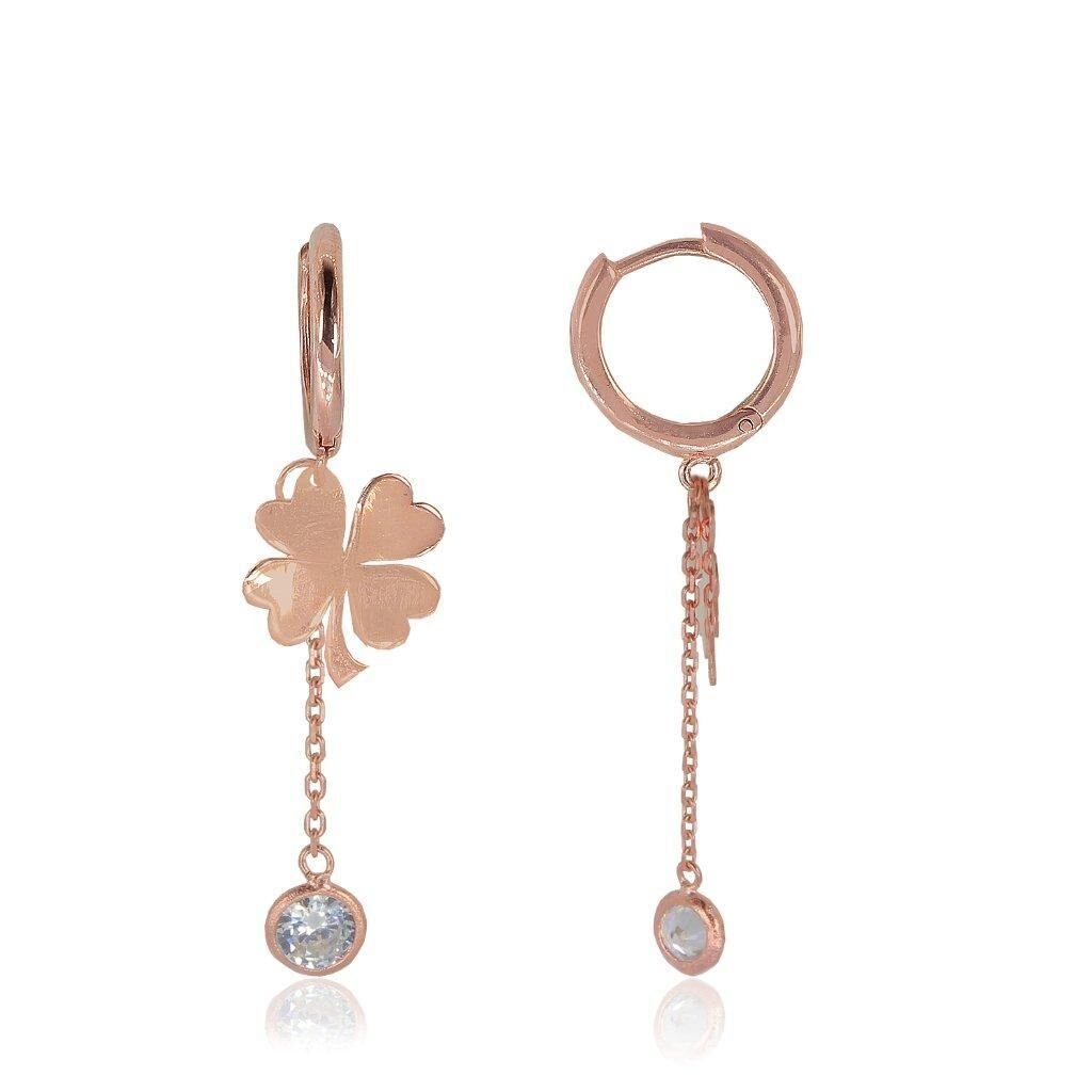 taşlı yonca küpe SGTL4643