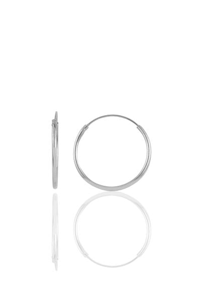 Gümüş 18 mm halka küpe SGTL10672RODAJ