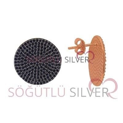 onix taşlı rose yuvarlak üçlü set SGTL3290