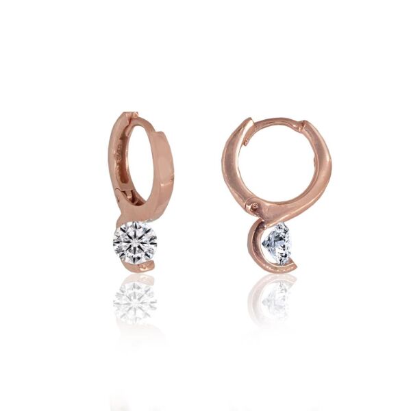 pırlanta modeli tek taş küpe SGTL4650