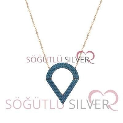 turkuaz taşlı ikili set SGTL3289