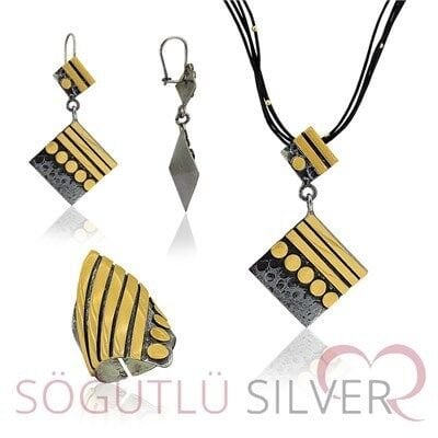 otantik dövme modeli üçlü set SGTL3239